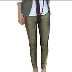 WOMENS ROCK & REPUBLIC GOLD KASHMIR BERLIN STRETCH SKINNY JEANS SIZE 12